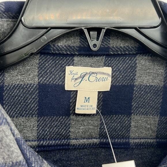 J. Crew Men's Seaboard soft-knit shirt in plaid - Black/Gray - Medium - NWT - Picture 3 of 6